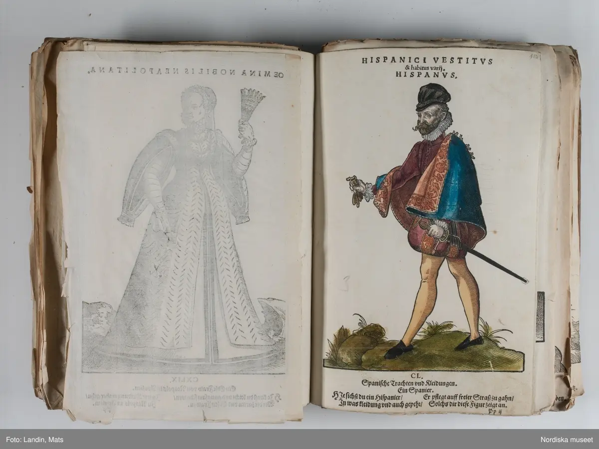 Bilder av och ur boken Trachtenbuch av Hans Weigel, tryckt 1577 i Nürnberg. Original i Nordiska museets bibliotek.

Habitvs Præcipvorvm Popvlorvm, Tam Virorvm Qvam fœminarum Singulari arte depicti.
Dräkt, dräktskick bilder från Europa, Afrika, Orienten och nya Amerika.