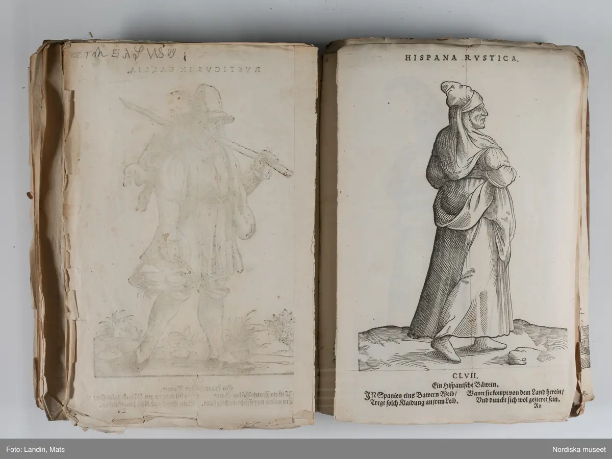 Bilder av och ur boken Trachtenbuch av Hans Weigel, tryckt 1577 i Nürnberg. Original i Nordiska museets bibliotek.

Habitvs Præcipvorvm Popvlorvm, Tam Virorvm Qvam fœminarum Singulari arte depicti.
Dräkt, dräktskick bilder från Europa, Afrika, Orienten och nya Amerika.