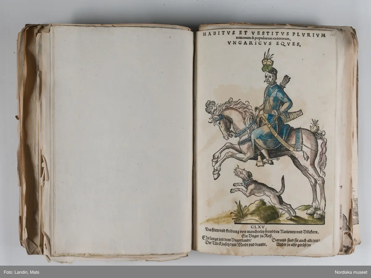 Bilder av och ur boken Trachtenbuch av Hans Weigel, tryckt 1577 i Nürnberg. Original i Nordiska museets bibliotek.

Habitvs Præcipvorvm Popvlorvm, Tam Virorvm Qvam fœminarum Singulari arte depicti.
Dräkt, dräktskick bilder från Europa, Afrika, Orienten och nya Amerika.