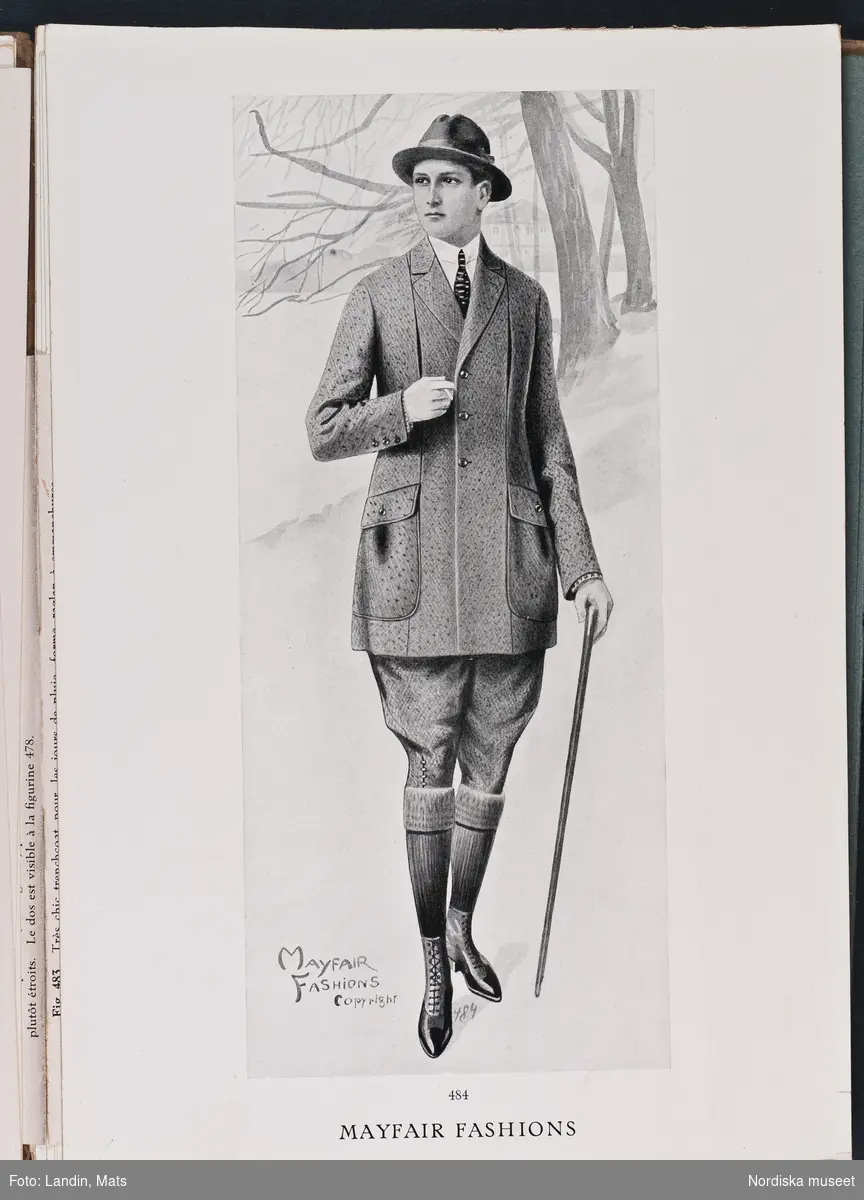 Herrmode, katalog Mayfair Fashions sommaren 1921.