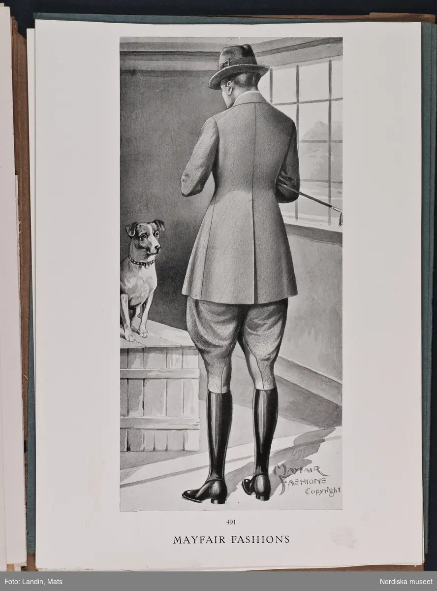 Herrmode, katalog Mayfair Fashions sommaren 1921.