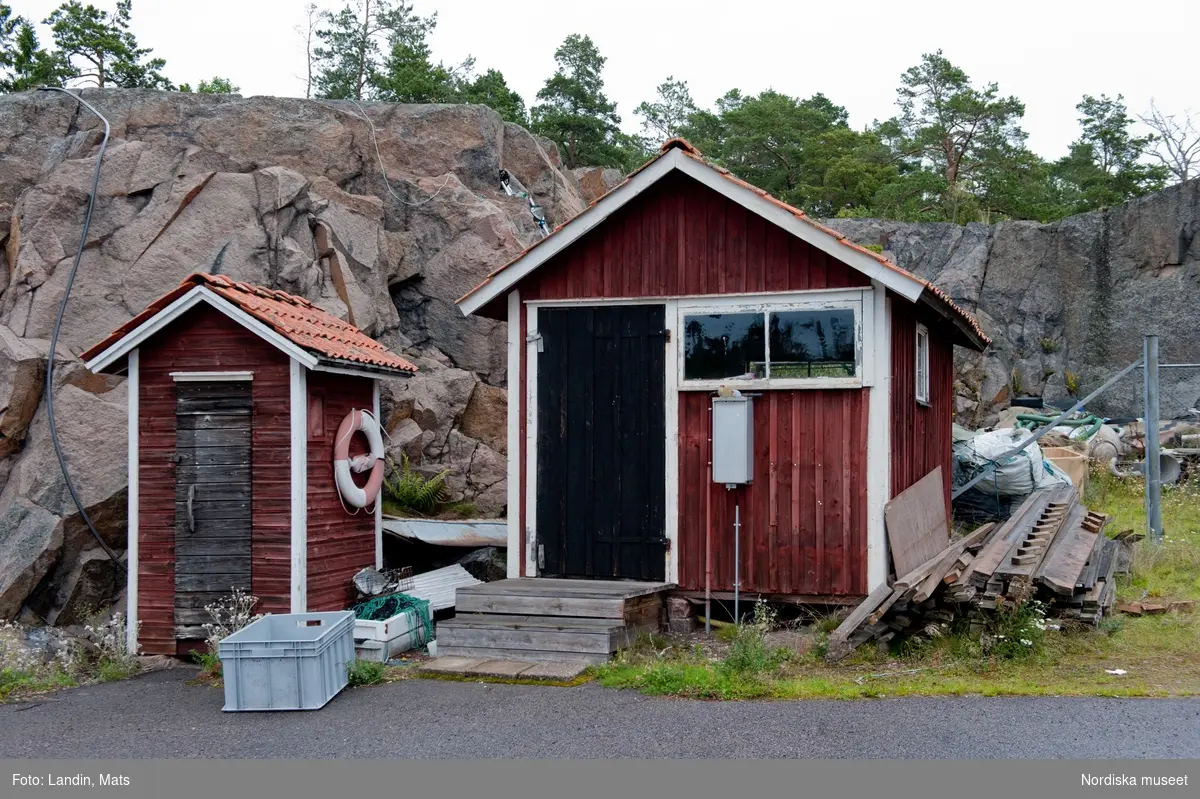 Händelöp. Västervik. Nya fiskehamnen på utsidan av ön.
Fiskebåtar, Kustfiske