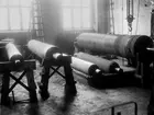 Gummifabriken, gummibeklädnad av valsar, tidigt 1930-tal.