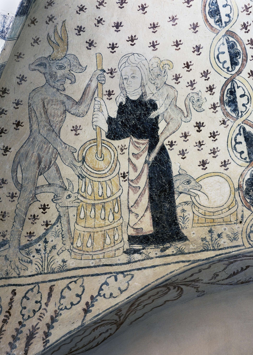 Kalkmålning i Söderby-Karls kyrka, Uppland 2003
