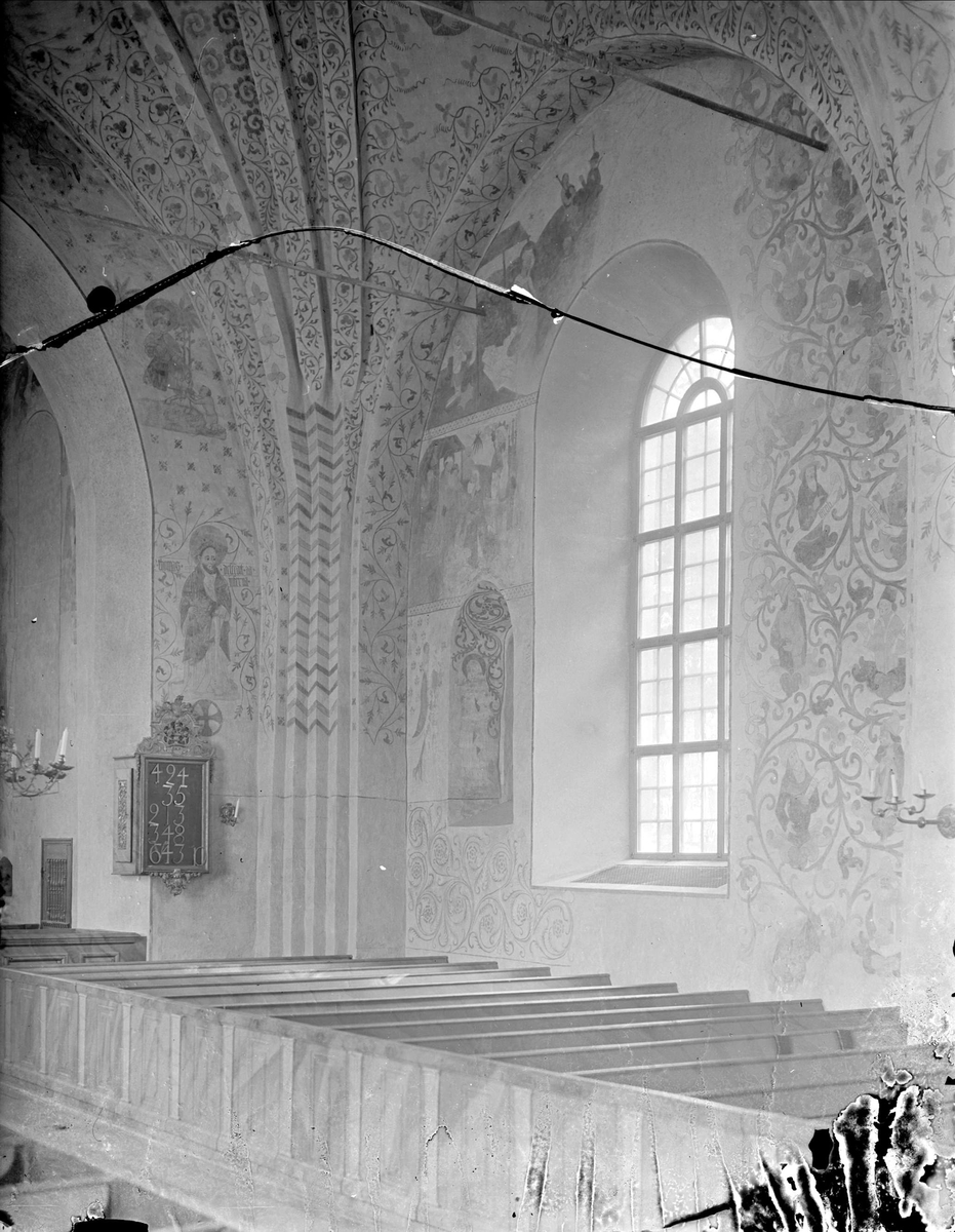 Interiör i Tensta kyrka, Tensta socken, Uppland