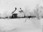 Byggnad, eventuellt i Örbyhus, Uppland 1910