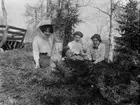 Sannolikt Ruth Holm, Sahlin med flera, Berge, Timrå socken, Medelpad 1911