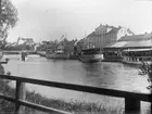 Hamnen och Islandsbron, Uppsala 1910
