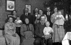 Familjen Jansson sannolikt år 1921, Fexboda, Viksta socken, Uppland