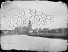 Uppsala från norr, med Uppsala domkyrka och Fyrisån, Uppsala före 1885
