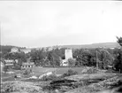 Sigtuna, Uppland, med S:t Olofs kyrkas ruin, augusti 1930