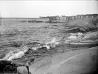 Strand i Öregrund, Uppland i juli 1924