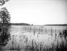 Man i roddbåt på Dalälven, Söderfors socken, Uppland  augusti 1921