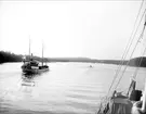 Ångfartyg sannolikt på Vättern, Västergötland 1938