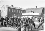 Fallskärmsjägarskolan i Karlsborg 1950-tal.Inryckning.