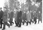 Fallskärmsjägarskolan i Karlsborg 1950-tal.Inryckning.