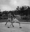 Boxningsmatch på F 2 Roslagens flygflottilj, 1940.