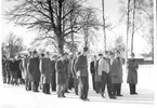 Fallskärmsjägarskolan i Karlsborg 1950-tal.Inryckning.