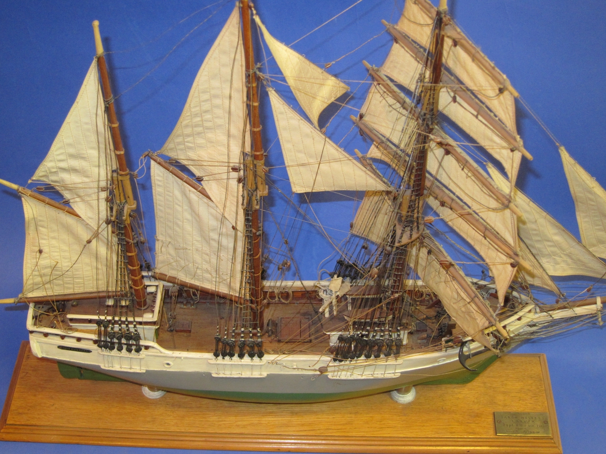 Seilskip Baron Holberg, Larvik, bygget i 1877, 613 tonn.