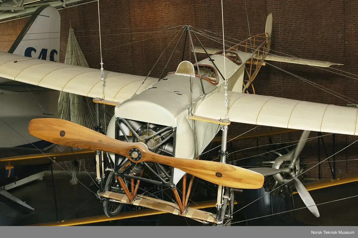 Bleriot fly med 80 hk. Gnome motor fra omkring 1912.