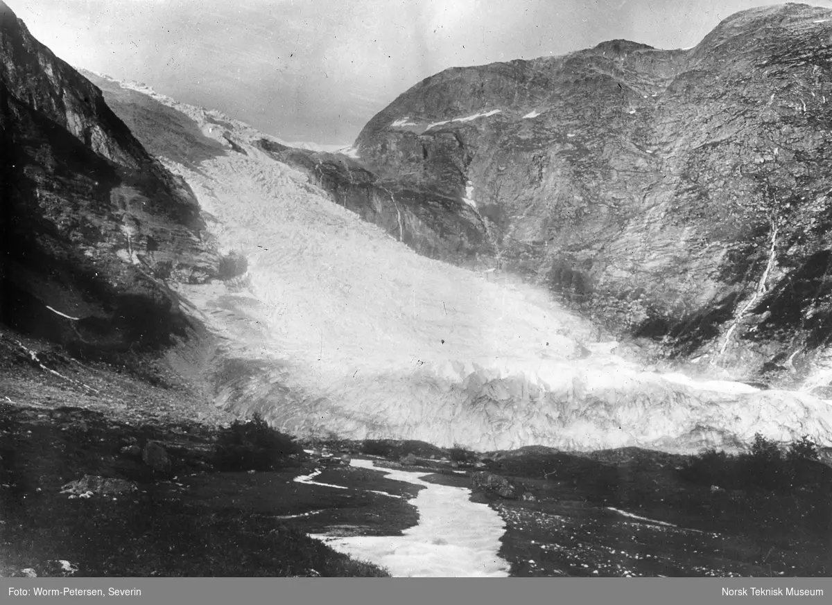 Landskapsbilde av en isbre