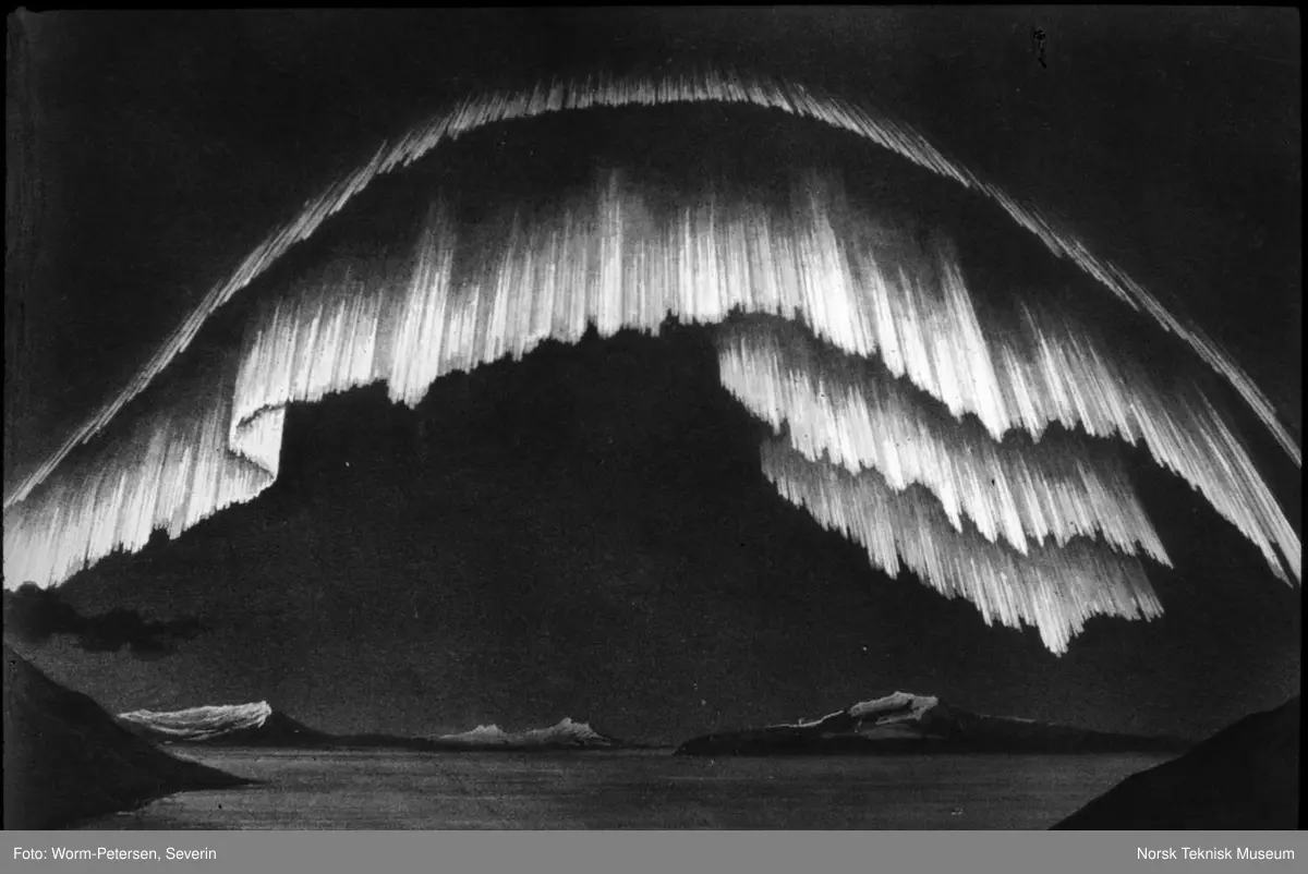 Nordlys observasjoner i Bossekop nord 6. Jan. 1839