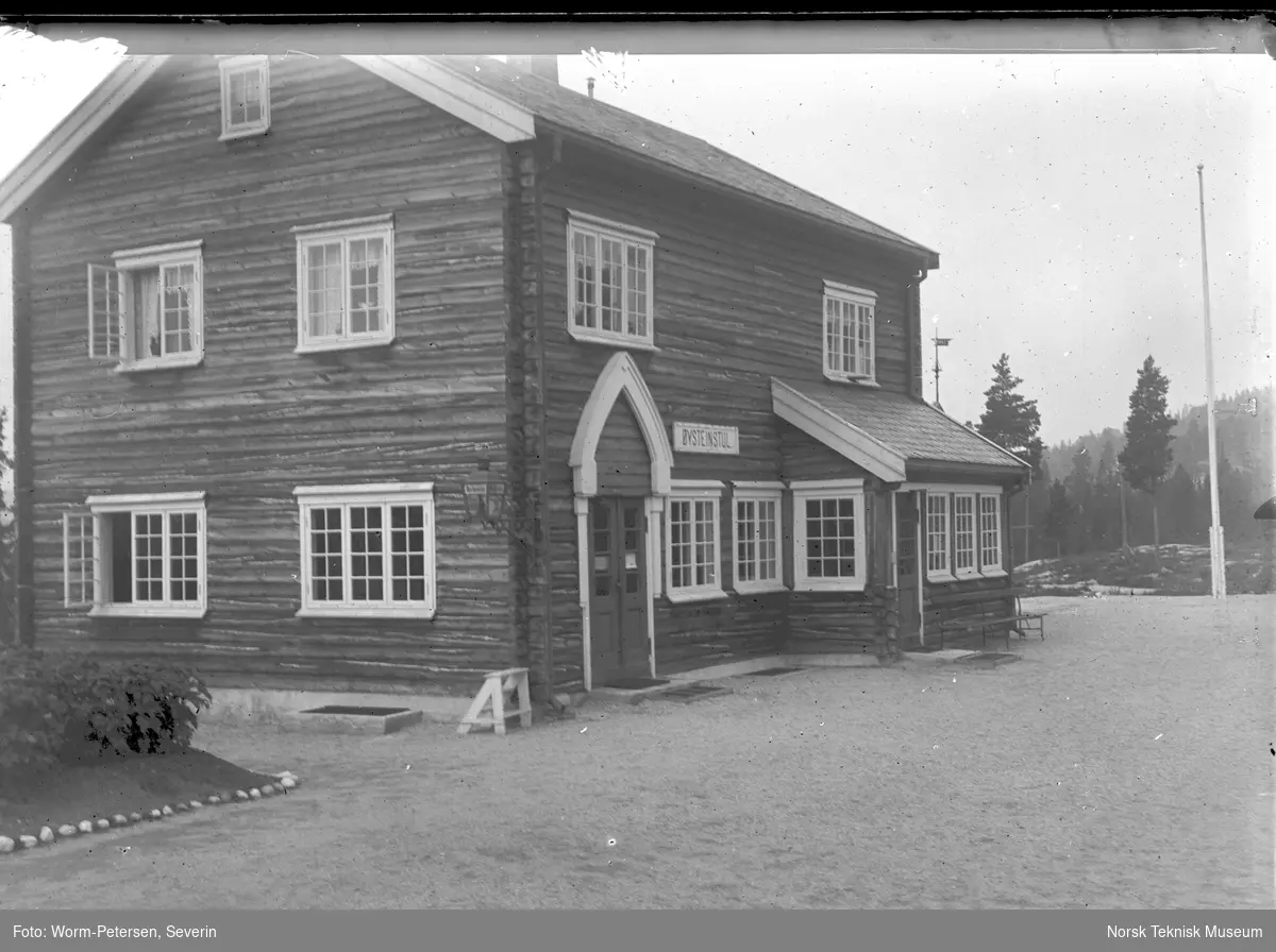 Øysteinstul Stasjon, fra Telemarksserien 1922.