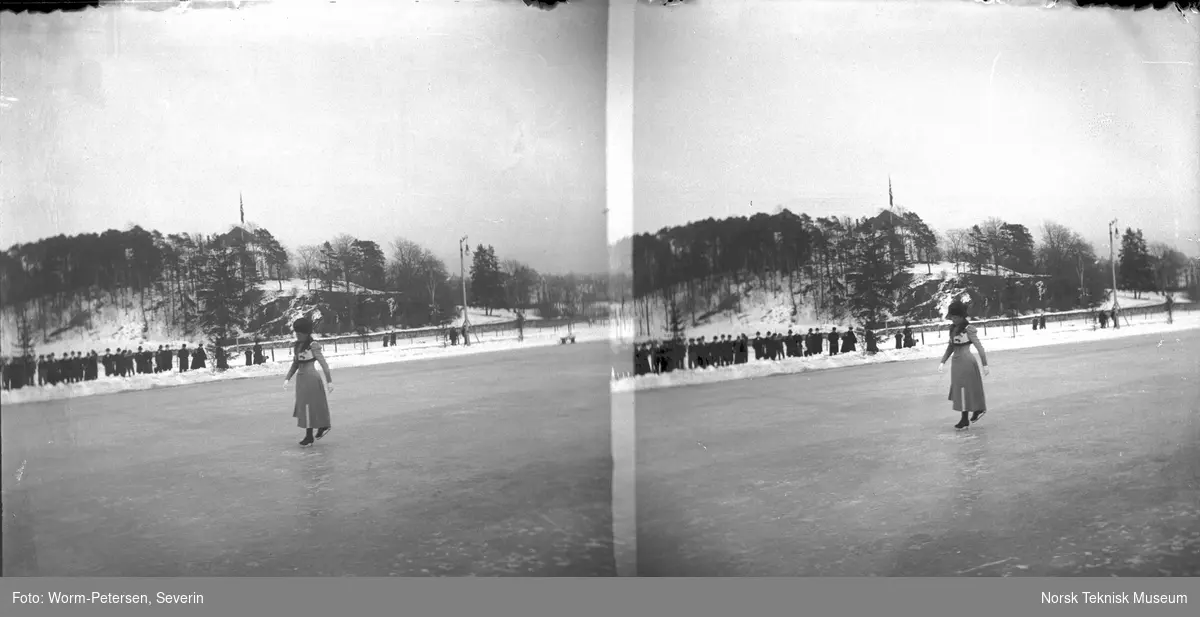 Kunstløp på Frognerkilen, Nadja Frank, Kristiania