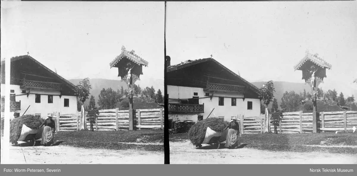 Krusifiks ved veien nær Seefeld. Tyrol