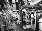Interör från 124 M/T Astrid Elisabeth, maskinrum.