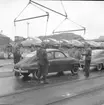 Lastning i Uddevalla hamn i maj 1958 av bilar tillverkade på Saab-fabriken i Trollhättan
