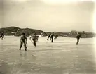 Bandyspel på stora Tådammen, Marstrand 1926