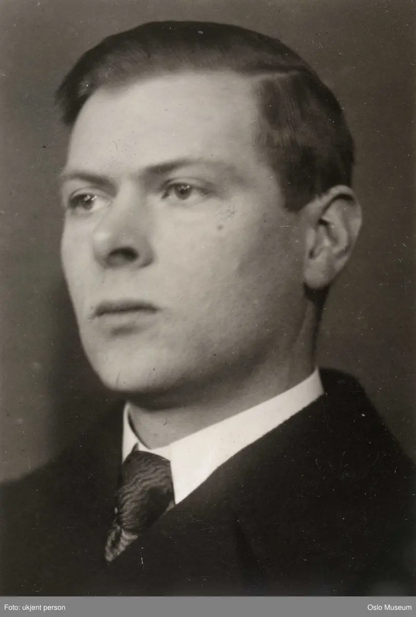 portrett, mann, forfatter, brystbilde, halvprofil
