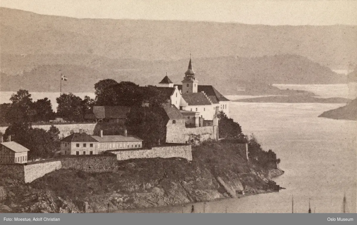 utsikt, Akershus festning, strand, fjord