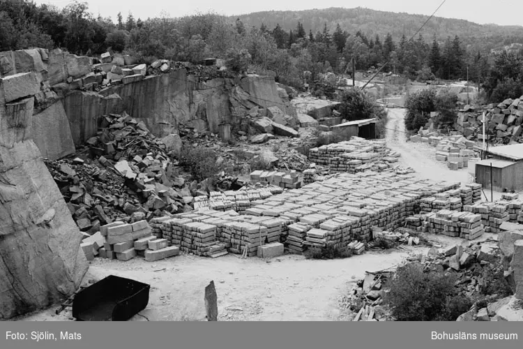 Bohusläns samhälls- och näringsliv. 2. STENINDUSTRIN.
Film: 31

Text som medföljde bilden: "Vy Ävja. Juli 1977."