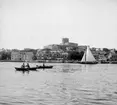 (Stereo karta XVII) Utsikt över Marstrand och Carlstens fästning. 25 Augusti 1926.