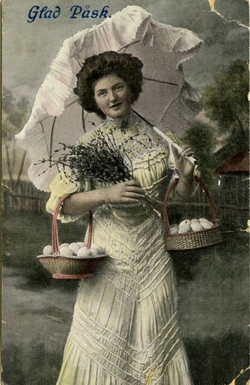 Påskhälsning. "Glad Påsk."