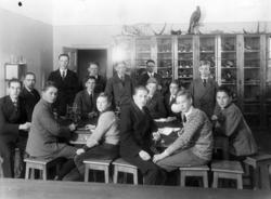 Läroverksklass i biologisalen 1930