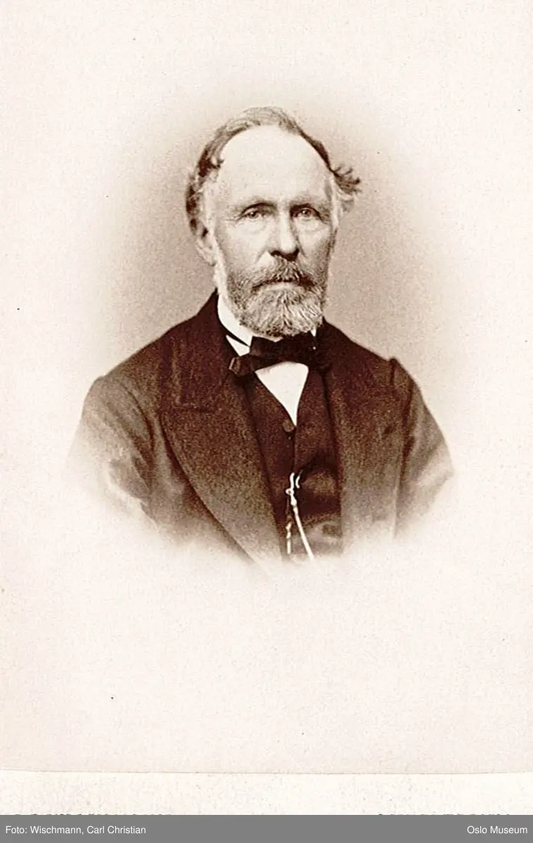 portrett, mann, gårdbruker, vignettert brystbilde