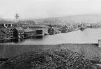 1880-talet. Vy över öster med Lillsjöraden. Nuvarande Södra Strandgatan i Jönköping.