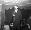 Musik med amatörsångare i Roddarnas lokal i Jönköping den 19 oktober 1951.