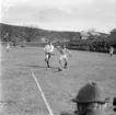 Fotbollsmatch på Vapenvallen i Huskvarna.