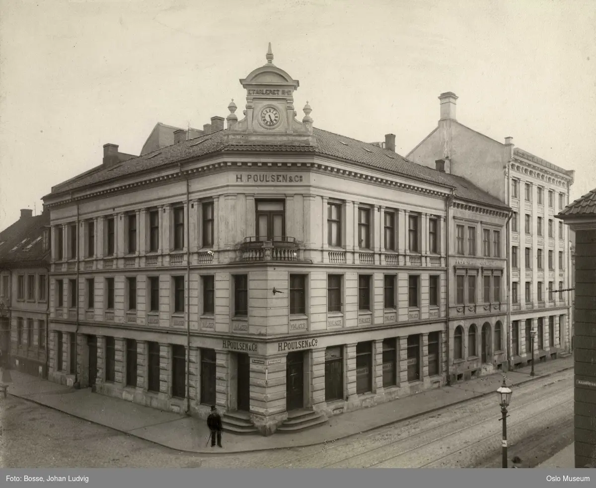 forretningsgårder, H. Poulsen & Co, mann