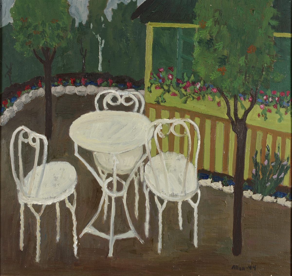 Kaféträdgården [Måleri]