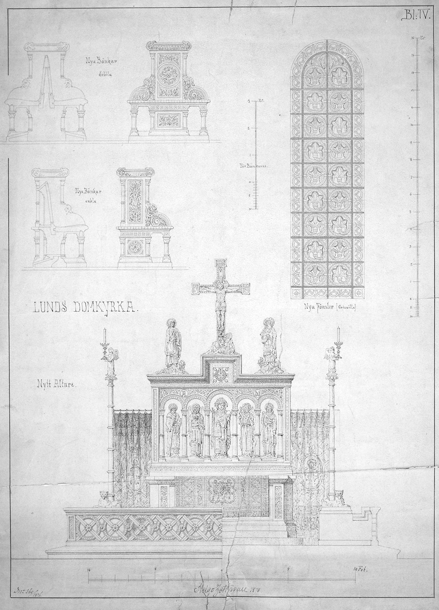 Lunds Domkyrka
Bänkar, altare, fönster