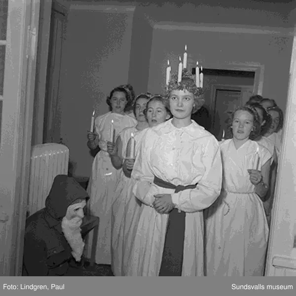 Lucia hos Hallström&Nisses, Verkstadsskolan.