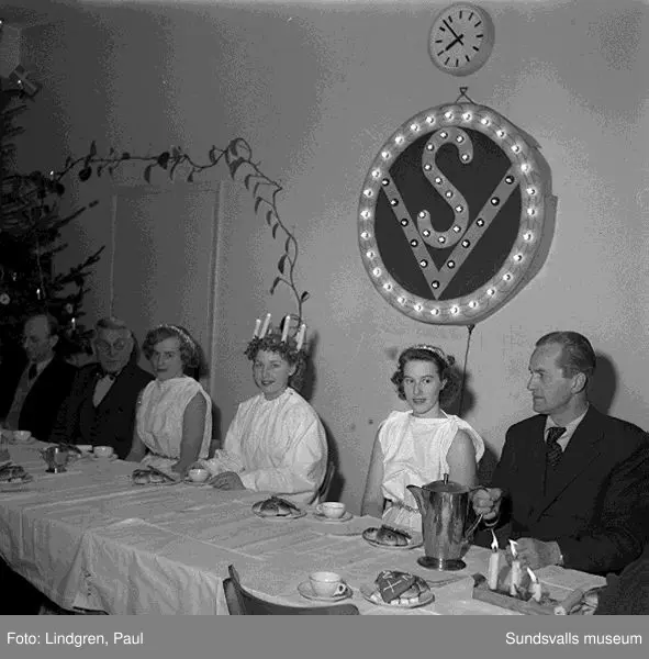 Lucia hos Hallström&Nisses, Verkstadsskolan.