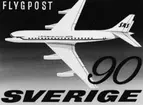 Förslagsteckningar till frimärket SAS 10 år, utgivet 24/2 1961. Förslag från okända tecknare hos SAS. Förslag 