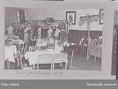 Interiör från Julmässan 1937.