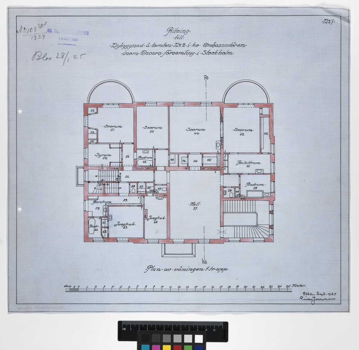 Villa
Plan våning 1 trappa